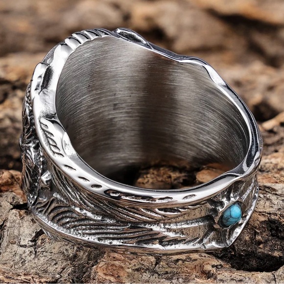 Vintage style Punk Geometric 304 Stainless Steel Inlay - Picture 2 of 5